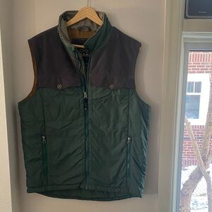 Prana Forest Green and Charcoal Vest